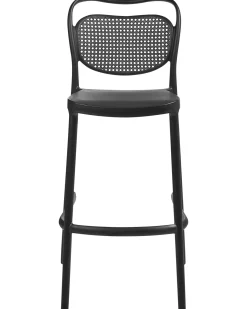 Clearance Beliani Set di 2 sgabelli da bar per giardino CELLENO Nero