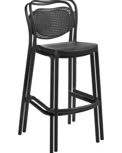 Clearance Beliani Set di 2 sgabelli da bar per giardino CELLENO Nero