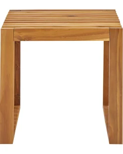Clearance Beliani Set di 3 sgabelli da giardino BELLANO Legno d'acacia Marrone