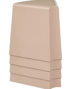 Best Beliani Set di 4 sgabelli da giardino EVROS Beige Beige Marrone