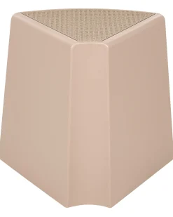 Best Beliani Set di 4 sgabelli da giardino EVROS Beige Beige Marrone