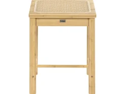 Clearance Beliani Set di 2 sgabelli EVIRES Bambù Marrone chiaro Beige Marrone