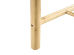 Clearance Beliani Set di 2 sgabelli EVIRES Bambù Marrone chiaro Beige Marrone
