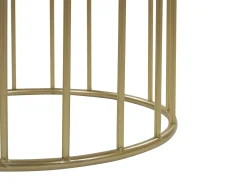 Best Beliani Set di 2 sgabelli LUBBOCK Velluto Verde scuro Oro Verde