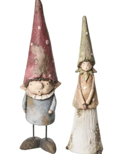 Online Beliani Set di 2 statue da giardino GREVA Gnomo Multicolore