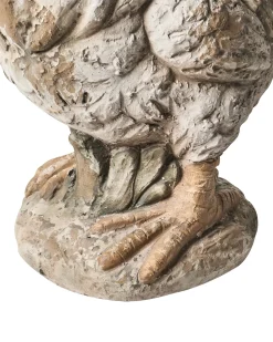 Clearance Beliani Set di 2 statue da giardino SPECCHIA Gallo Beige Bianco Beige