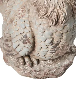 Clearance Beliani Set di 2 statue da giardino SPECCHIA Gallo Beige Bianco Beige