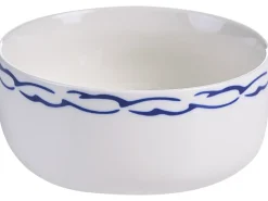 Clearance Beliani AMCHUR Porcellana Bianco/Blu Bianco Blu