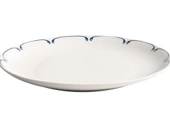 Beliani CHAROLI Porcellana Bianco/Blu Bianco Blu