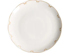 New Beliani CHAROLI Porcellana Bianco/Oro Bianco Oro