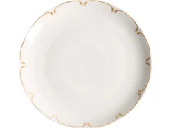 Online Beliani CHAROLI Porcellana Bianco/Oro Bianco Oro