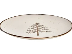 Online Beliani Set di 16 stoviglie CLOVES Gres porcellanato Bianco sporco Bianco Marrone