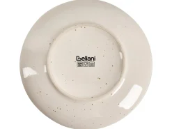 Online Beliani Set di 16 stoviglie CLOVES Gres porcellanato Bianco sporco Bianco Marrone