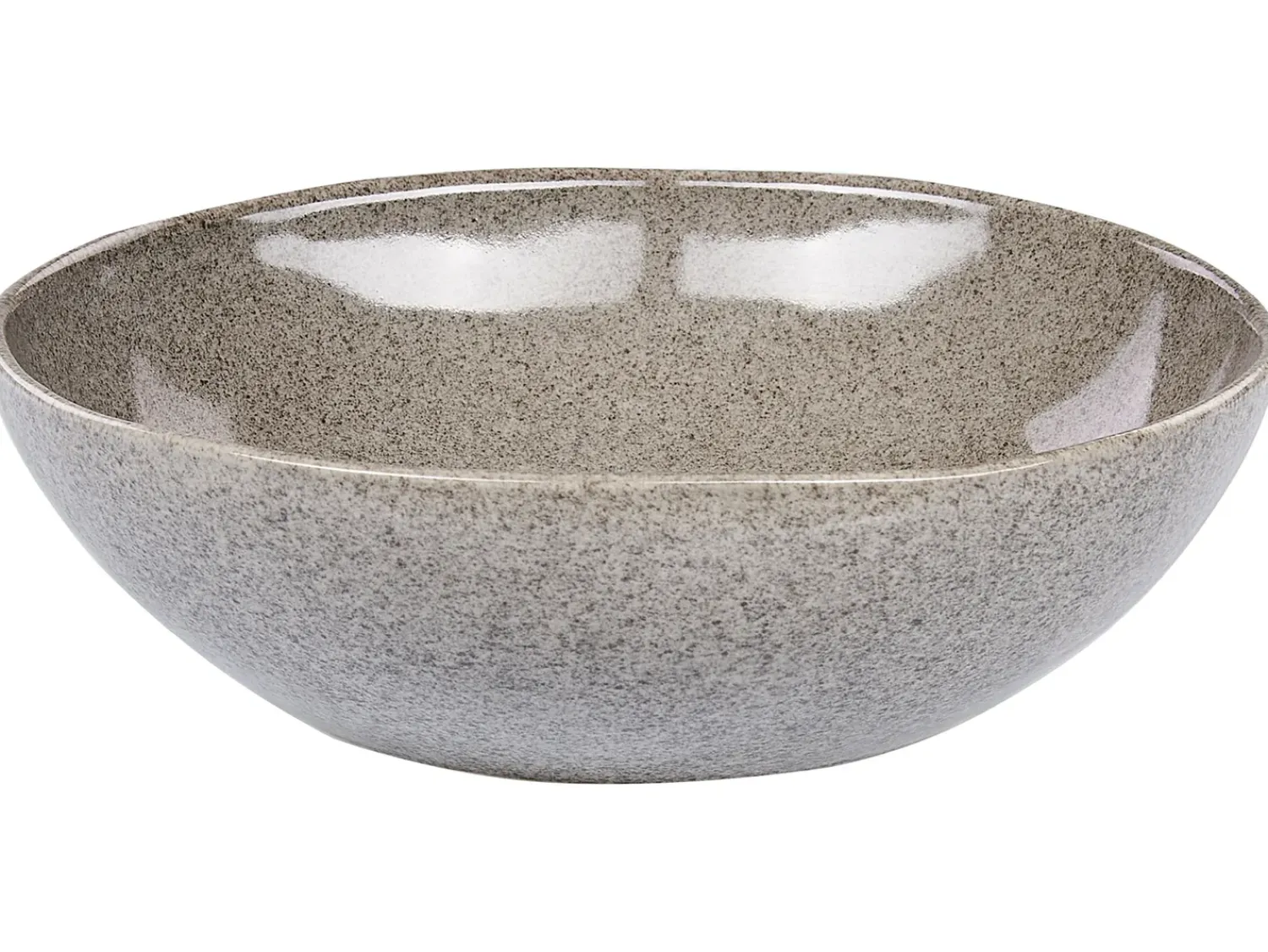 Hot Beliani Set di 16 stoviglie COSTMARY Gres porcellanato Grigio
