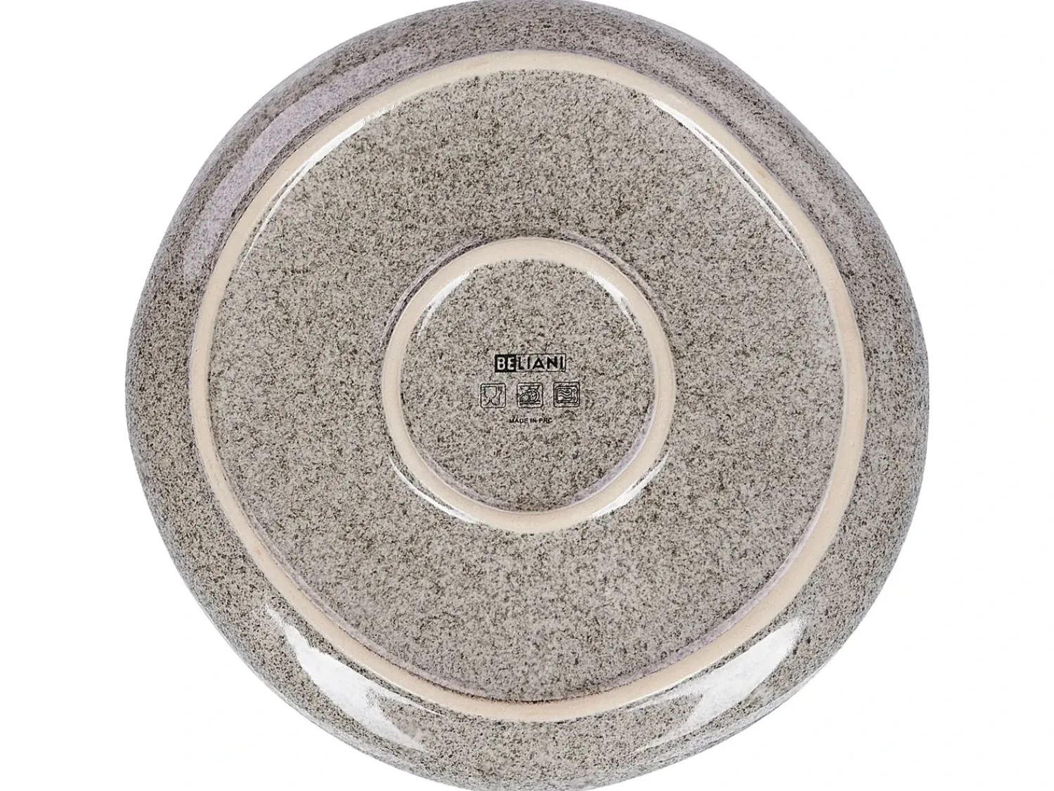 Hot Beliani Set di 16 stoviglie COSTMARY Gres porcellanato Grigio