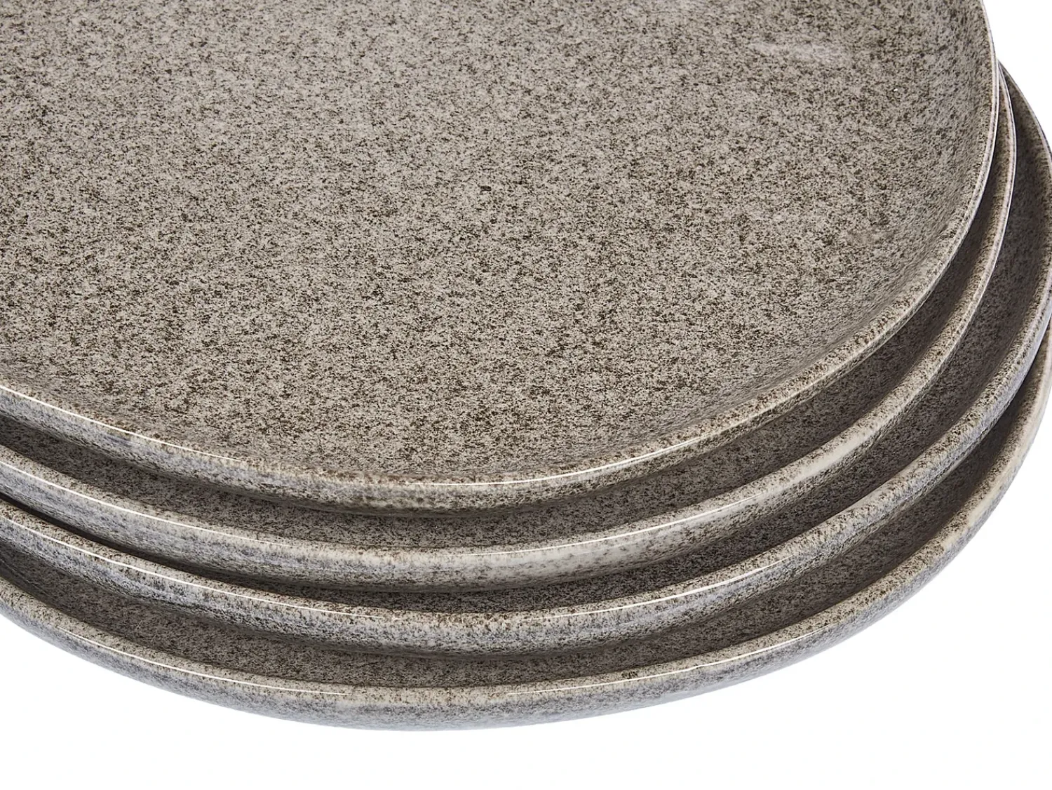 Hot Beliani Set di 16 stoviglie COSTMARY Gres porcellanato Grigio