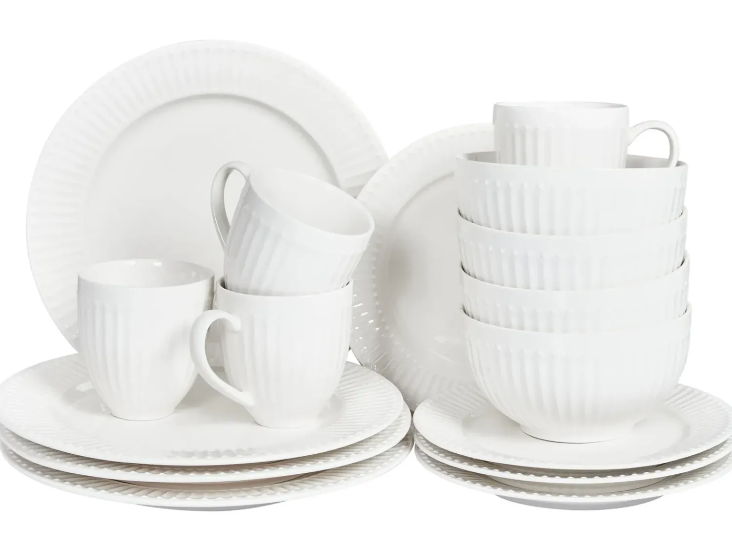 Outlet Beliani COWSLIP Porcellana Bianco
