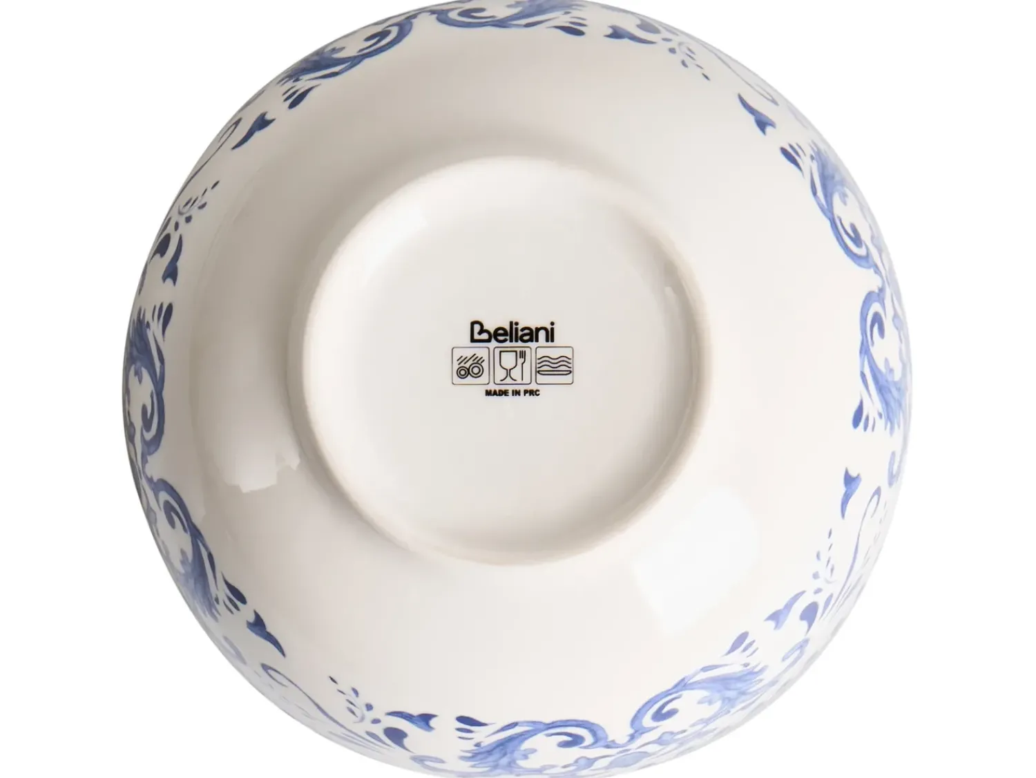 Outlet Beliani GALANGAL Porcellana Bianco/Blu Bianco Blu