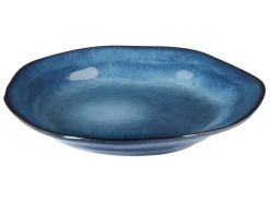 Hot Beliani Set di 16 stoviglie HAWTHORN Gres porcellanato Blu