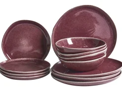 Clearance Beliani HOPS Gres porcellanato Bordeaux Rosso