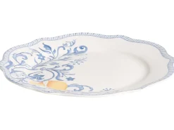 Hot Beliani LOVAGE Porcellana Bianco Bianco Blu