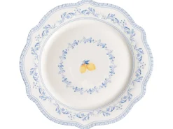 Hot Beliani LOVAGE Porcellana Bianco Bianco Blu