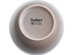 Beliani Set di 16 stoviglie NUTMEG Gres porcellanato Beige/ Blu Beige Blu