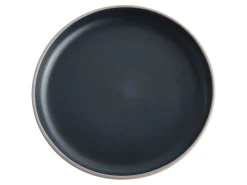 Best Beliani Set di 16 stoviglie NUTMEG Gres porcellanato Nero/Beige Beige Nero