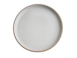 New Beliani Set di 16 stoviglie NUTMEG Gres porcellanato Marrone Bianco Marrone