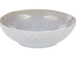 Discount Beliani Set di 16 stoviglie SESAME Gres porcellanato chiaro Grigio