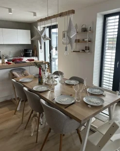 Discount Beliani Set di 16 stoviglie SESAME Gres porcellanato chiaro Grigio