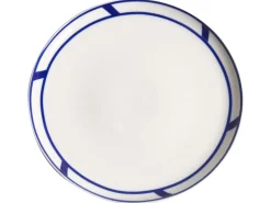 Beliani SHISO Porcellana Bianco/Blu Bianco Blu