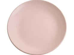 Best Beliani Set di 18 stoviglie VIVANI Gres porcellanato Rosa