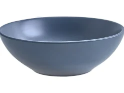 Hot Beliani Set di 18 stoviglie VIVANI Gres porcellanato Blu