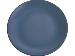Hot Beliani Set di 18 stoviglie VIVANI Gres porcellanato Blu