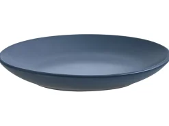 Hot Beliani Set di 18 stoviglie VIVANI Gres porcellanato Blu