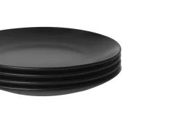 Online Beliani Set di 18 stoviglie VIVANI Gres porcellanato Nero