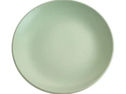 Beliani Set di 18 stoviglie VIVANI Gres porcellanato Verde
