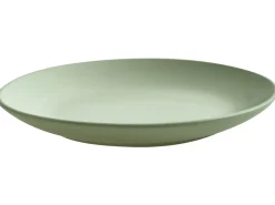 Beliani Set di 18 stoviglie VIVANI Gres porcellanato Verde