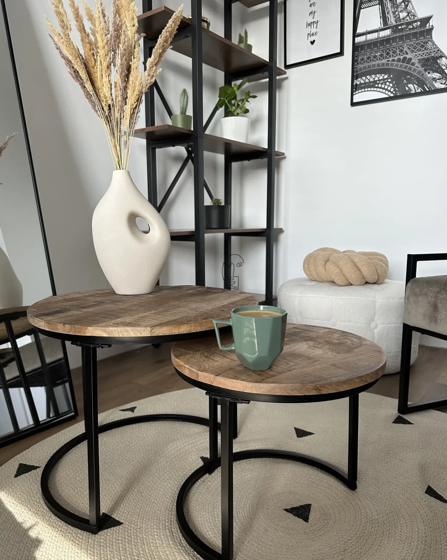 Set di 2 tavolini da caffè CLATON Marrone