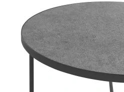 Set di 3 tavolini da caffè MELODY Grigio effetto cemento