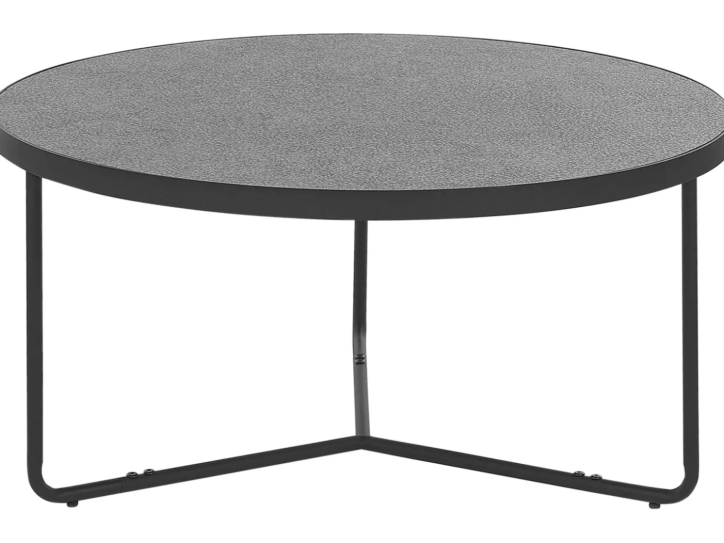 Set di 3 tavolini da caffè MELODY Grigio effetto cemento