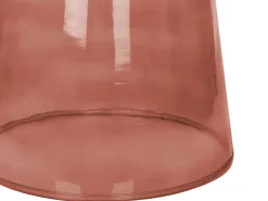 Set di 2 tavolini LAGUNA/CALDERA Vetro Rosso