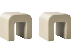Sale Beliani Set di 2 tavolini MOZIA Verde oliva Beige Beige Verde