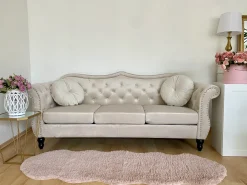 Set di 2 tavolini SIERRA Vetro Oro