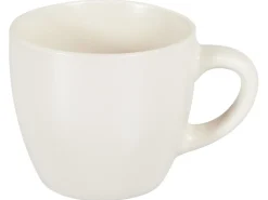 Discount Beliani Set di 4 tazze con piattini CARAWAY Gres porcellanato sporco Bianco
