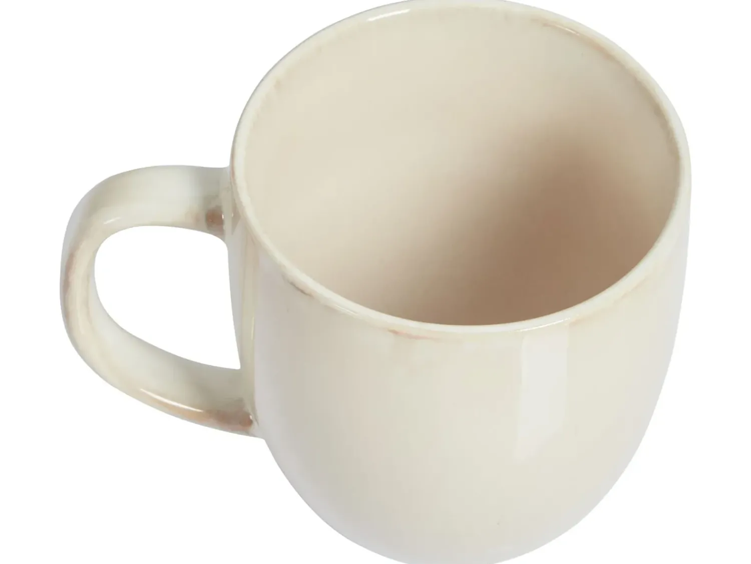 Hot Beliani Set di 4 tazze GINSENG Gres porcellanato chiaro Beige