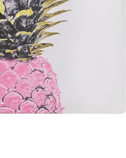 New Beliani Set di 3 tele APESIKA Motivo naturale 30 x 30 cm Oro Rosa Oro Verde