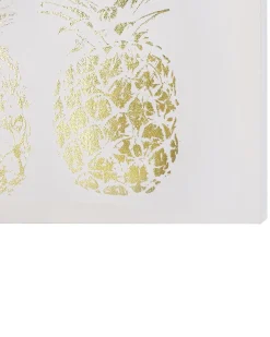 New Beliani Set di 3 tele APESIKA Motivo naturale 30 x 30 cm Oro Rosa Oro Verde