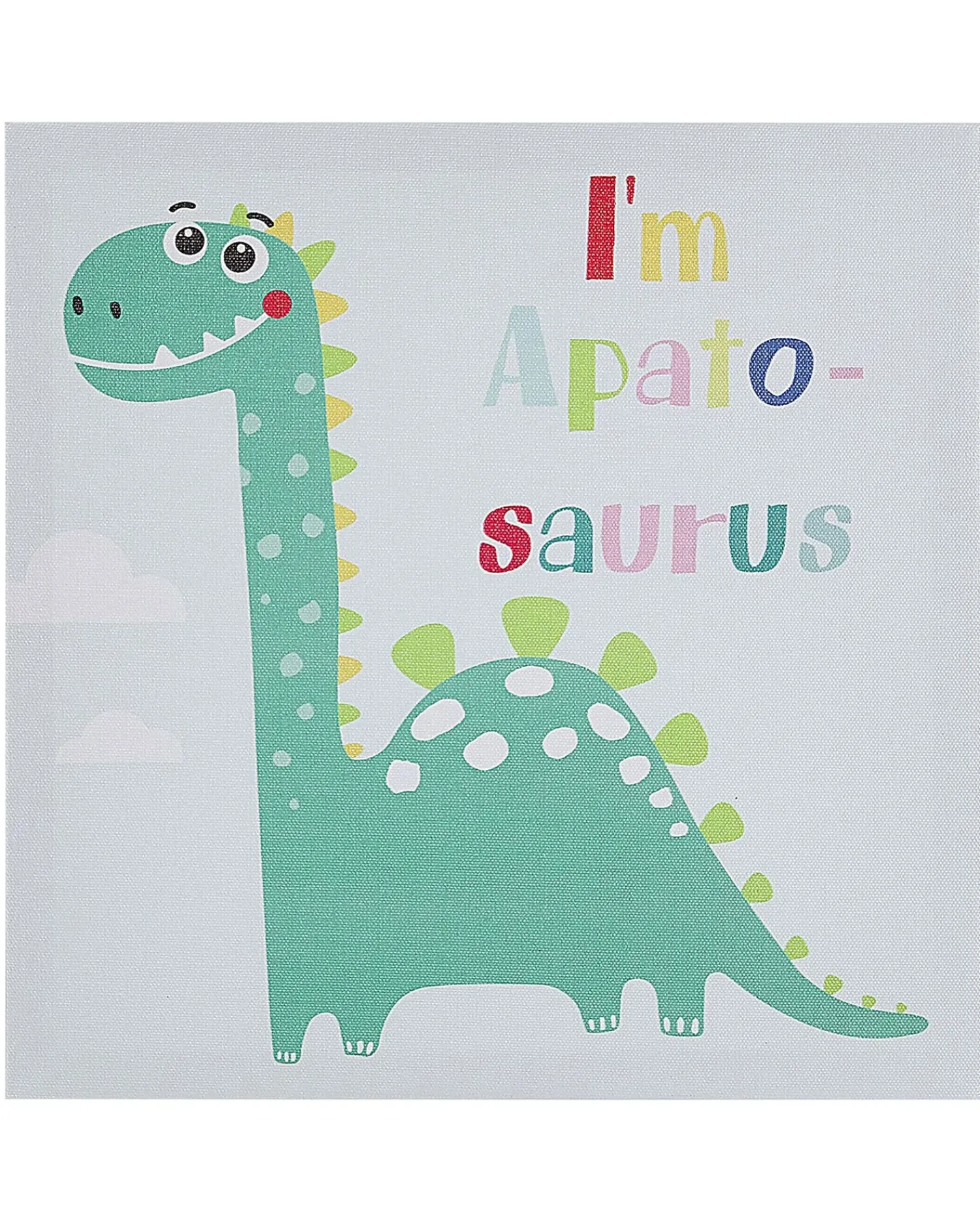 Discount Beliani Set di 3 tele BINGUI Motivo per bambini 30 x 30 cm Multicolore Verde Multicolore